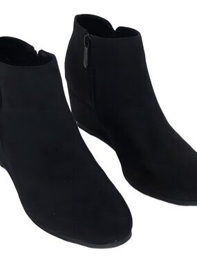 Style Co Women's Poppyy 2.5in Wedge Bootie Black Beauty 8.5M